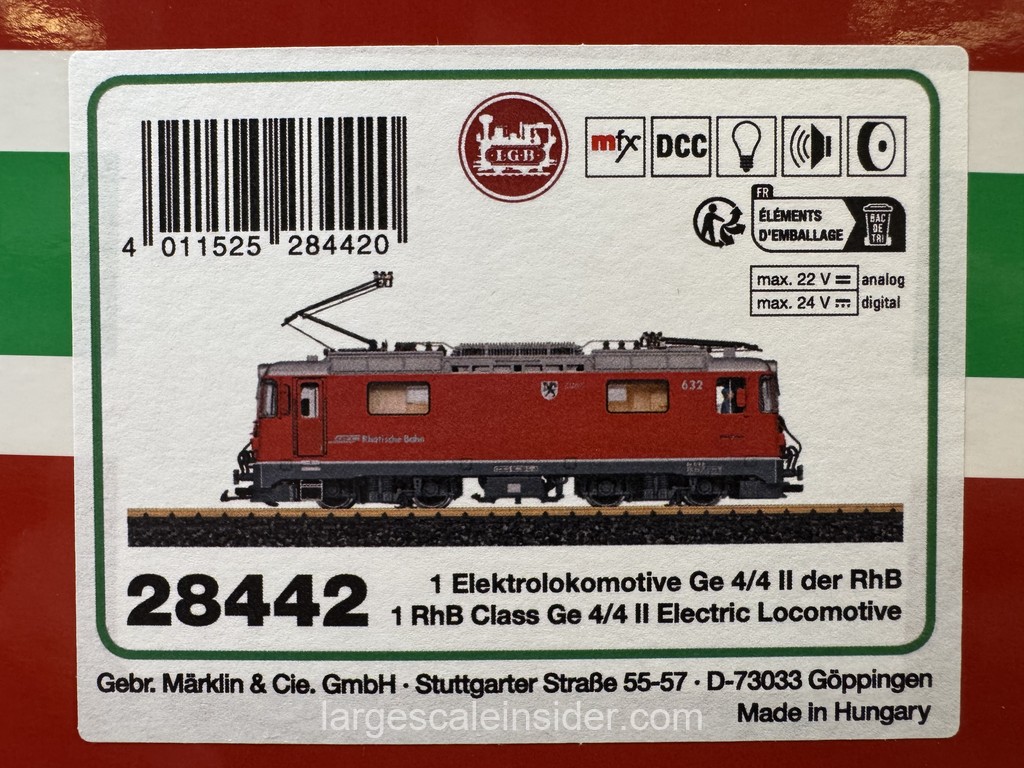 LGB 28442 RhB Ge 4/4 II 632 Zizers
