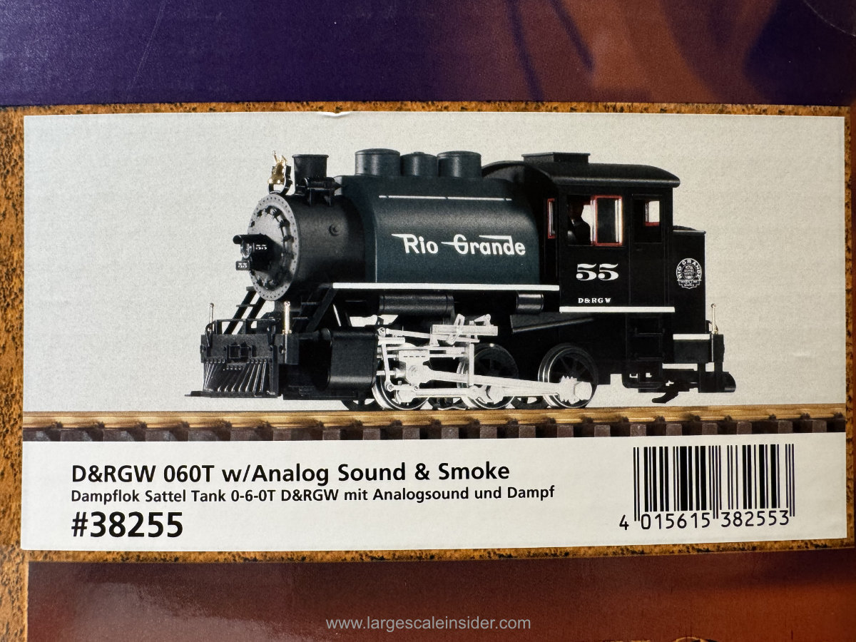 PIKO G 38255 D&RGW Saddle Tank Steam Locomotive