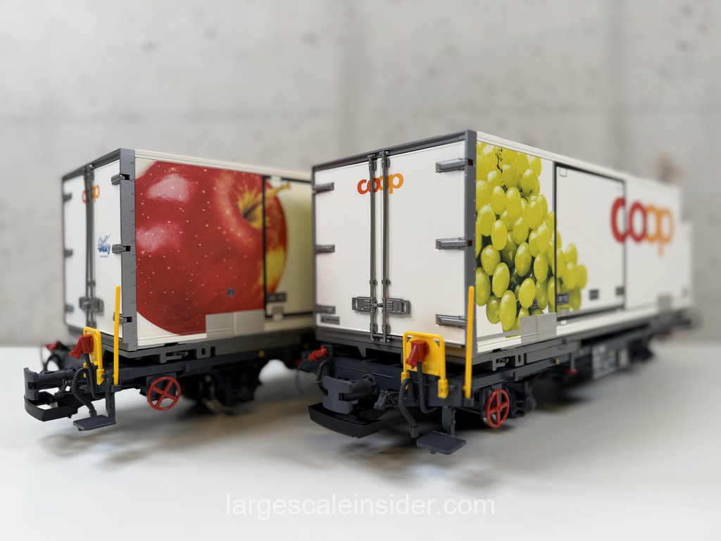 LGB 45887 RhB Container Car Set coop Apple/Grapes
